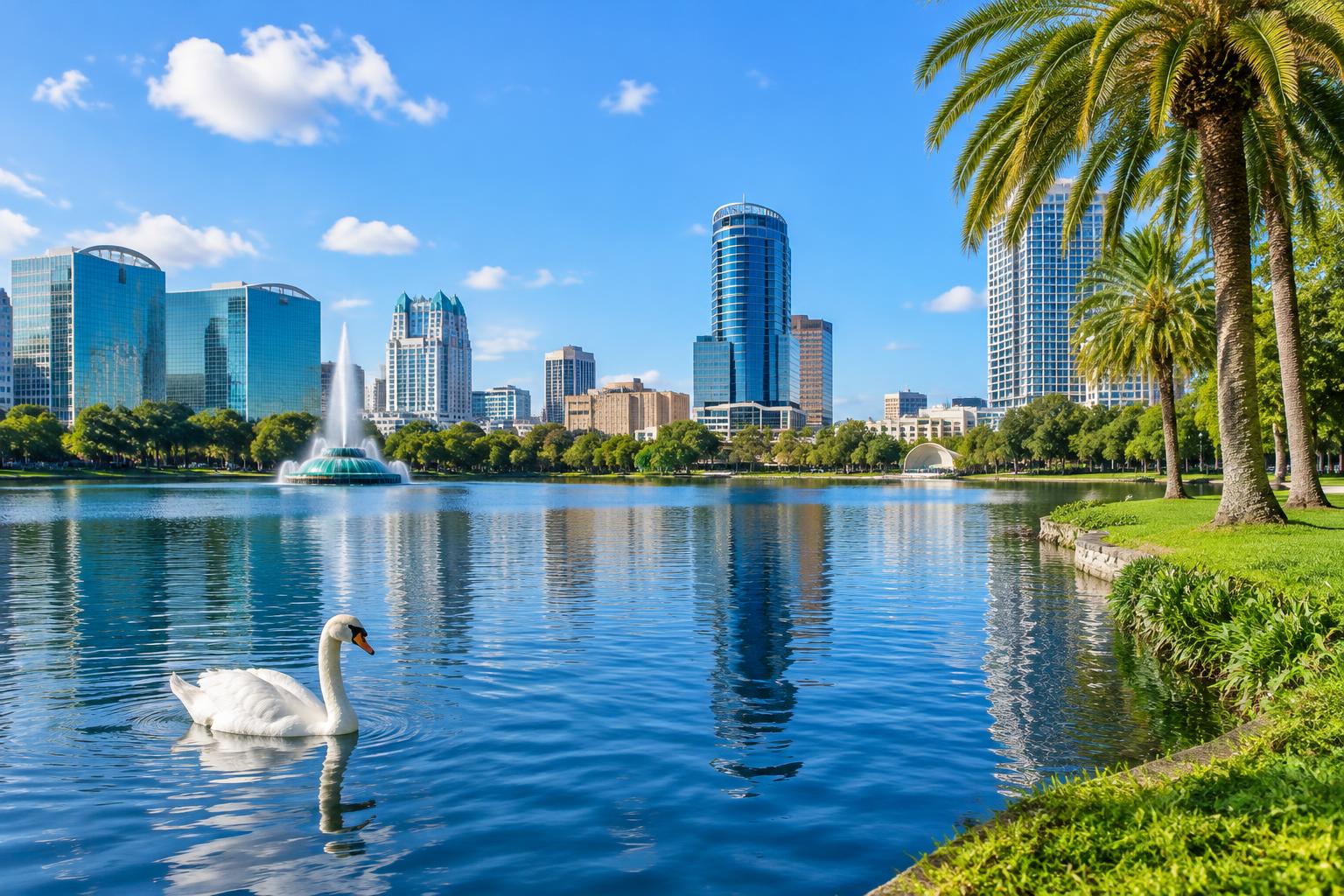 Lake Eola / uma pausa na cidade